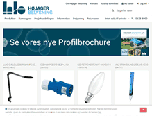 Tablet Screenshot of hojagerbelysning.dk